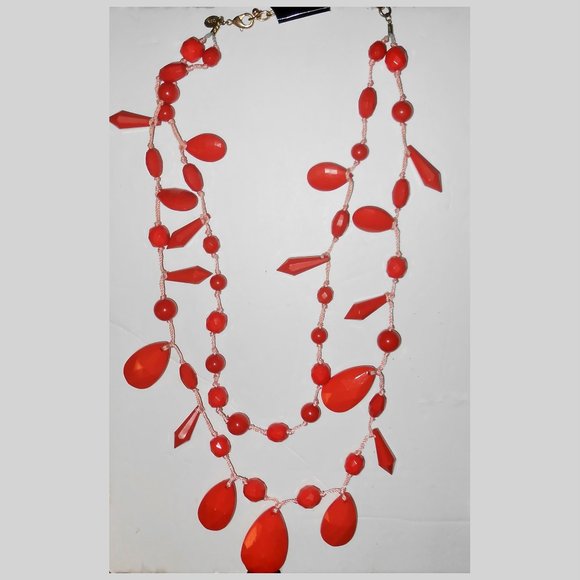 Orange Joan Rivers Vintage Necklace - Picture 2 of 9